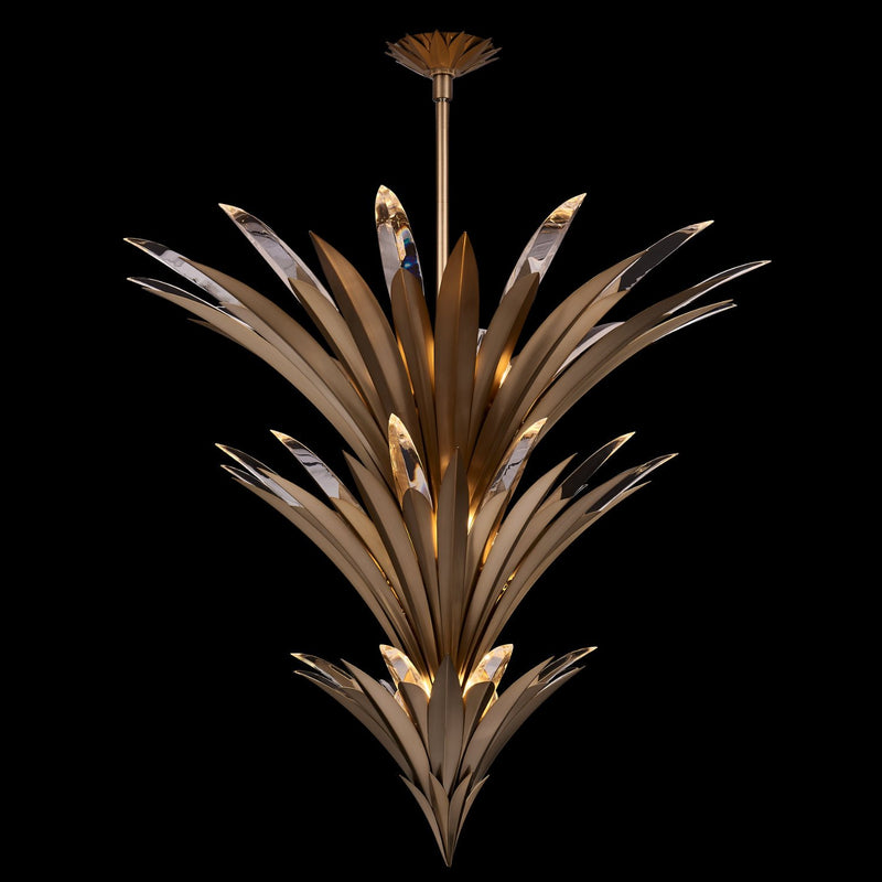 Roche 15-Light LED Chandelier in Winter Brass