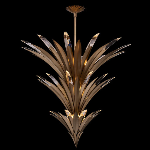 Roche 15-Light LED Chandelier in Winter Brass