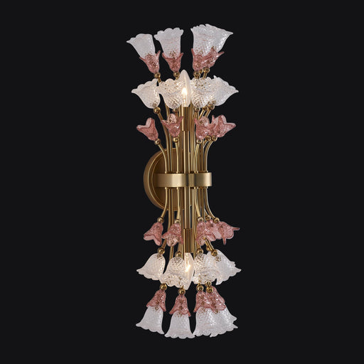 Bella 2-Light Wall Sconce in Antique Brass