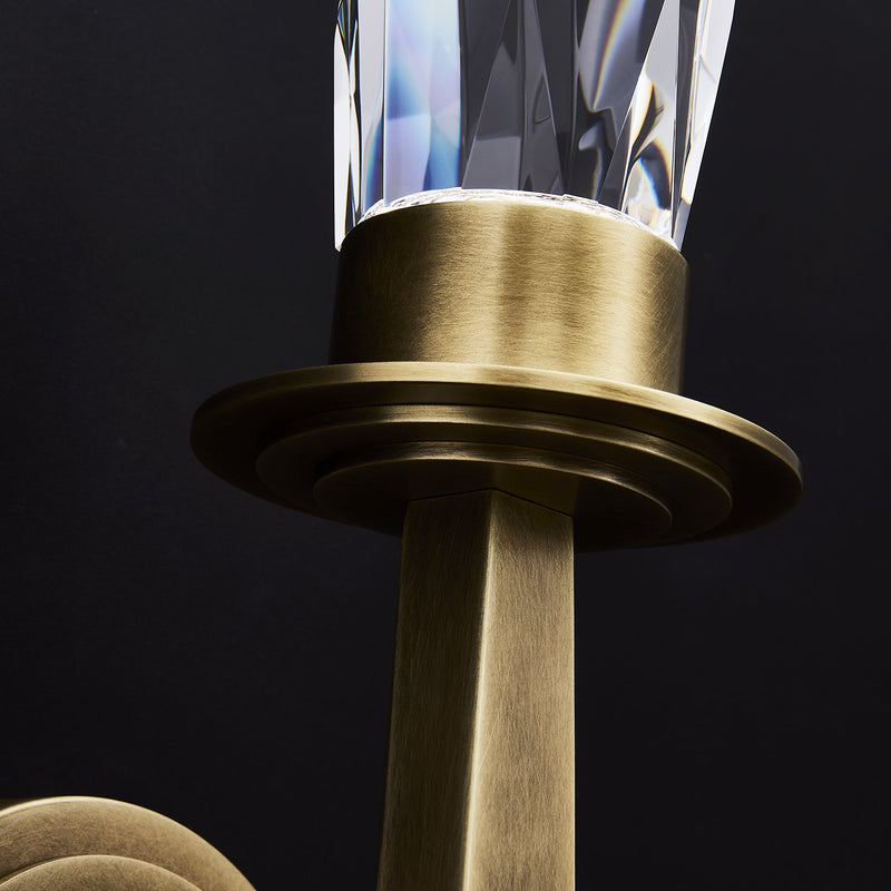 Misto Small LED Wall Sconce in Satin Brass