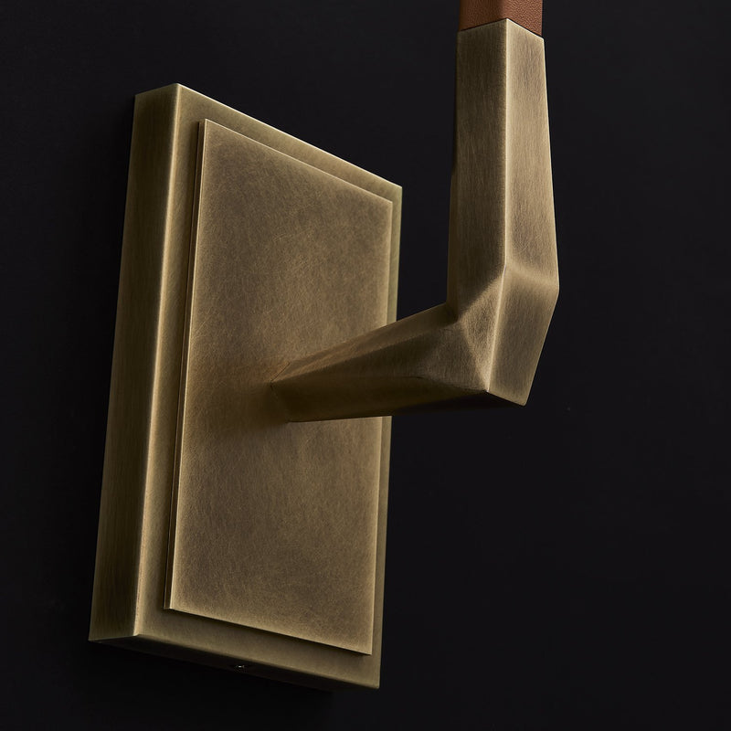 Misto Tall LED Wall Sconce in Satin Brass