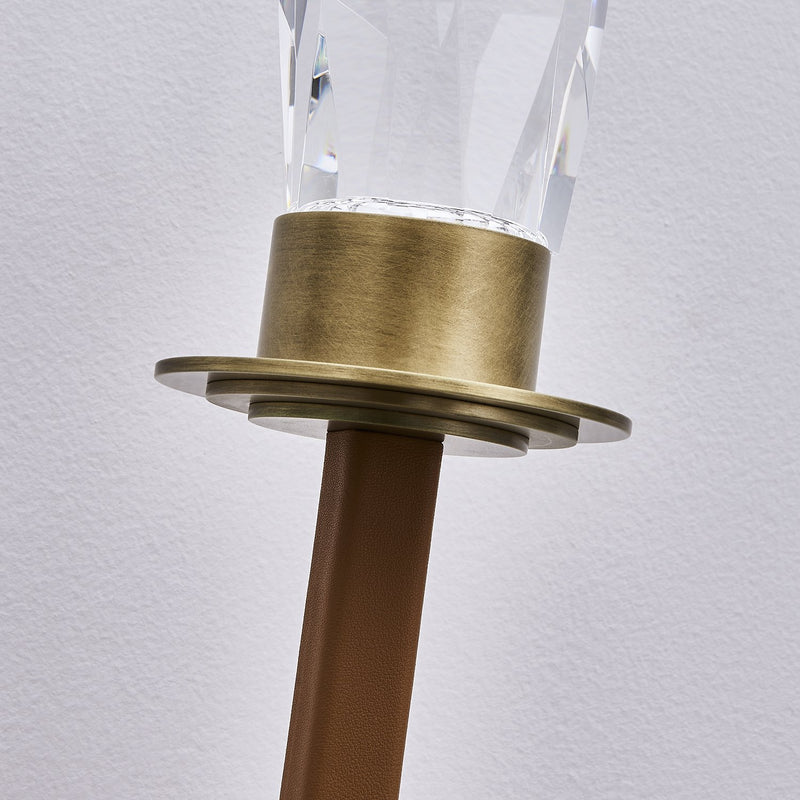 Misto Tall LED Wall Sconce in Satin Brass