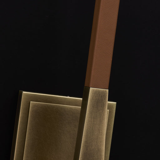 Misto Tall LED Wall Sconce in Satin Brass