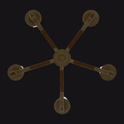 Misto LED Chandelier in Satin Brass