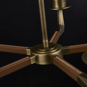 Misto LED Chandelier in Satin Brass