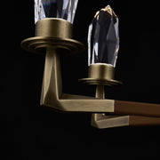 Misto LED Chandelier in Satin Brass
