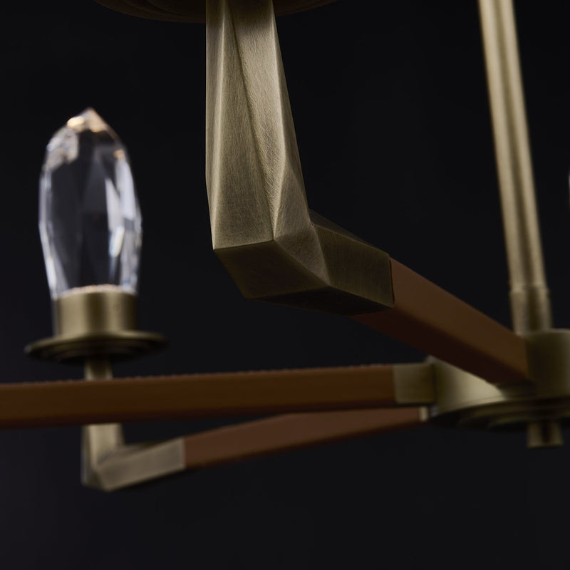 Misto LED Linear Pendant in Satin Brass