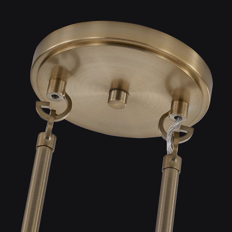 Durant 11-Light Linear Pendant in Winter Brass