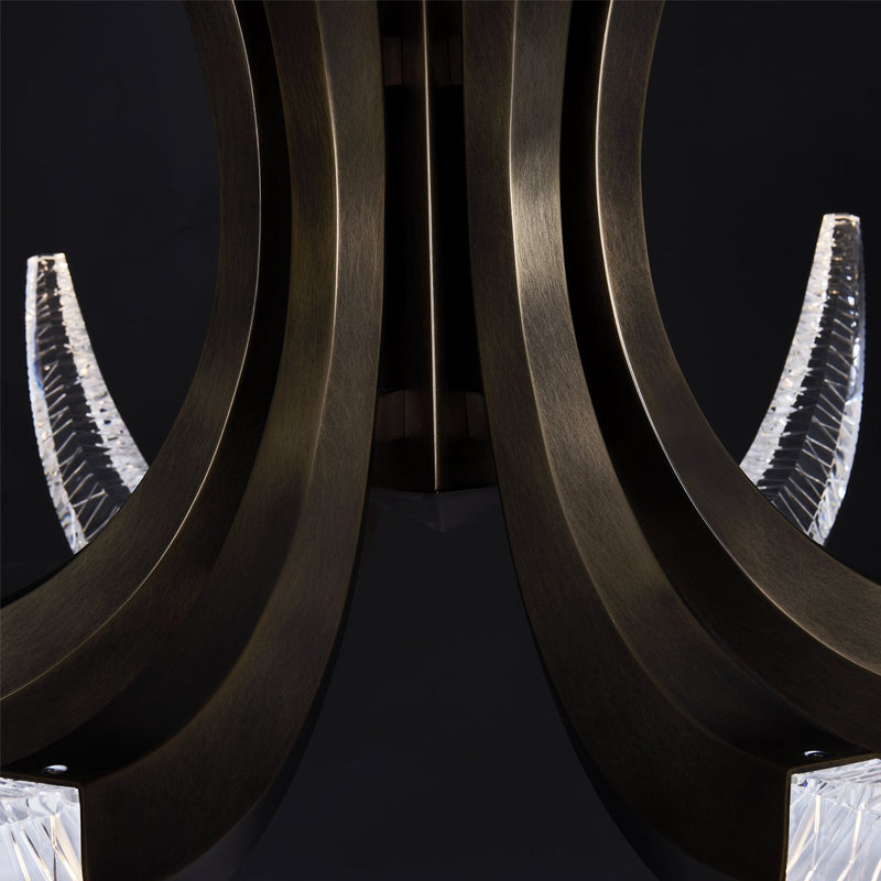 Corna 39" LED Chandelier in Vintage Bronze