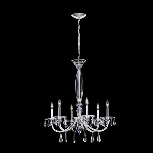 Passo 6-Light Chandelier in Polished Silver