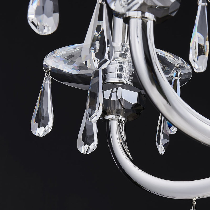 Passo 6-Light Chandelier in Polished Silver
