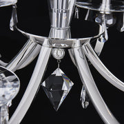 Passo 6-Light Chandelier in Polished Silver
