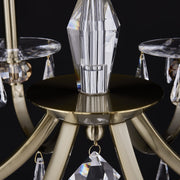 Passo 6-Light Chandelier in Brushed Brass