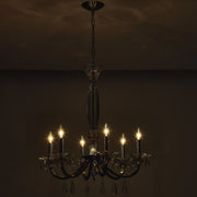 Passo 6-Light Chandelier in Brushed Brass