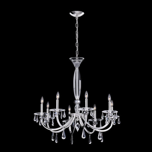 Passo 8-Light Chandelier in Polished Silver
