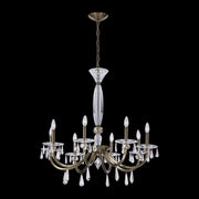 Passo 8-Light Chandelier in Brushed Brass