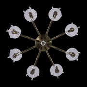 Passo 8-Light Chandelier in Brushed Brass