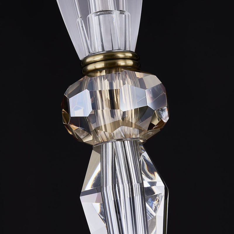 Passo 8-Light Chandelier in Brushed Brass