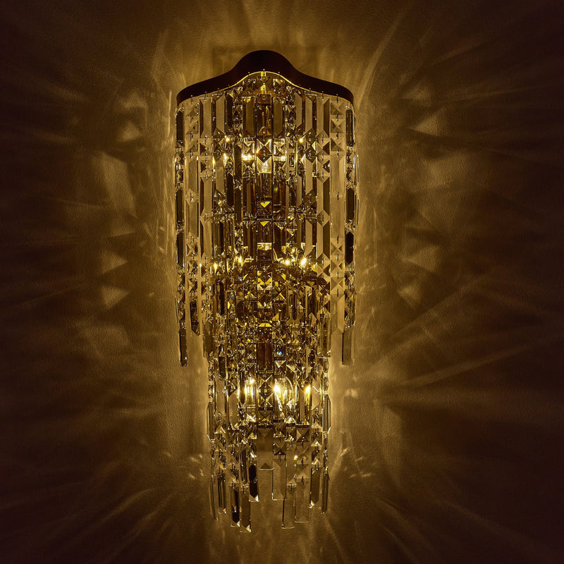 Cadere 6-Light Wall Sconce in Two Tone 18K Gold