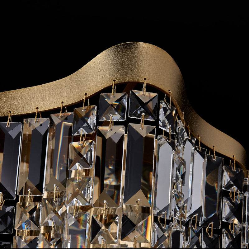 Cadere 6-Light Wall Sconce in Two Tone 18K Gold