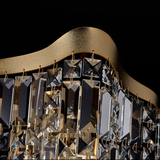 Cadere 6-Light Wall Sconce in Two Tone 18K Gold