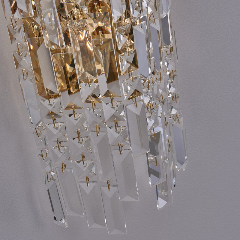 Cadere 6-Light Wall Sconce in Two Tone 18K Gold
