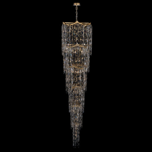 Cadere 42-Light Foyer Chandelier in Two Tone 18K Gold