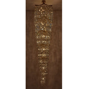 Cadere 42-Light Foyer Chandelier in Two Tone 18K Gold