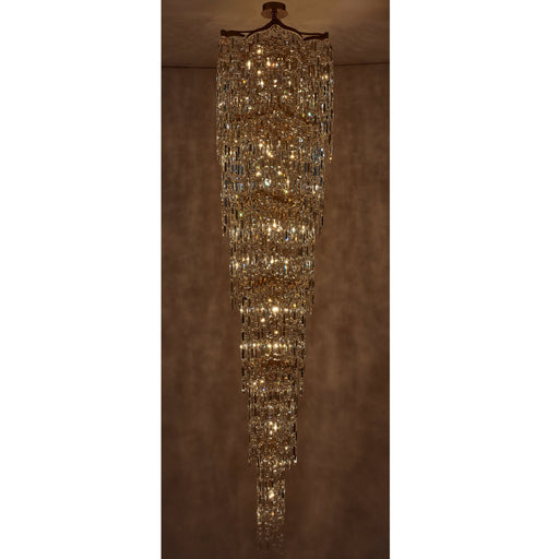Cadere 42-Light Foyer Chandelier in Two Tone 18K Gold