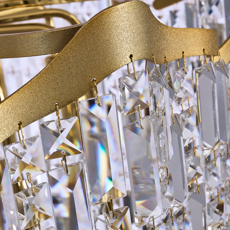 Cadere 42-Light Foyer Chandelier in Two Tone 18K Gold