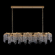 Cadere 24-Light Linear Pendant in Two Tone 18K Gold