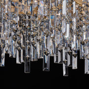 Cadere 24-Light Linear Pendant in Two Tone 18K Gold