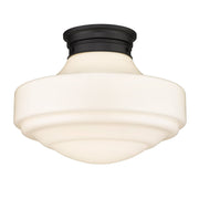 Ingalls 16" Semi-Flush Mount in Matte Black