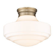Ingalls 16" Semi-Flush Mount in Modern Brass