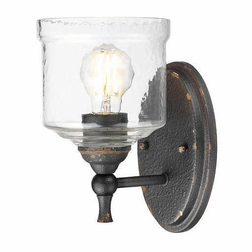 Keating Wall Sconce in Antique Black Iron
