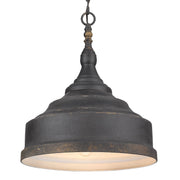 Keating 3-Light Pendant in Antique Black Iron