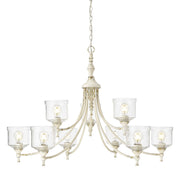 Keating 9-Light Chandelier in Antique Ivory
