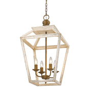 Haiden 4-Light Lantern Pendant in Burnished Chestnut