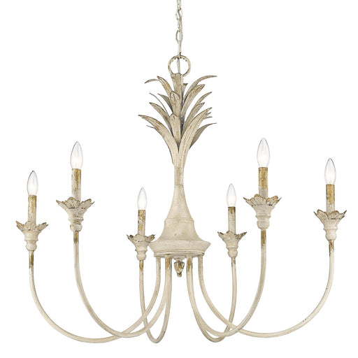 Lillianne 6-Light Chandelier in Antique Ivory