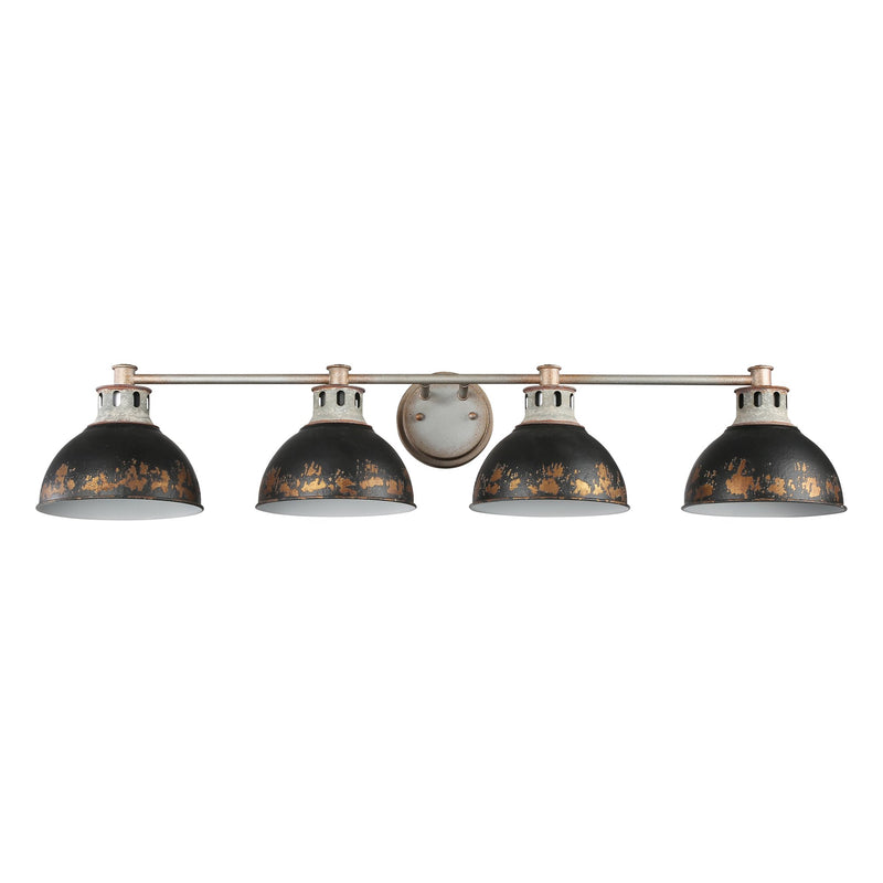 Kinsley 4-Light Bath Vanity Light in Aged Galvanized Steel