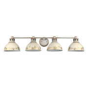 Kinsley 4-Light Bath Vanity Light in Aged Galvanized Steel