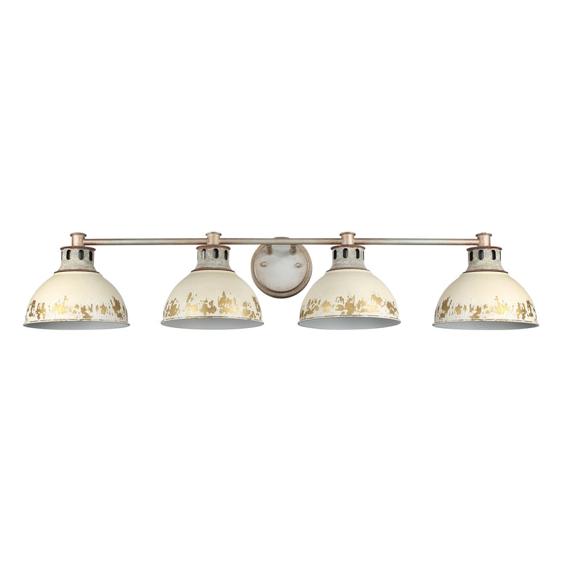 Kinsley 4-Light Bath Vanity Light in Aged Galvanized Steel