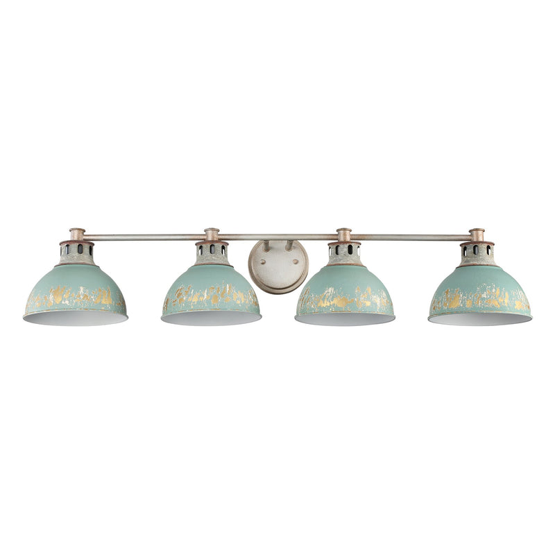 Kinsley 4-Light Bath Vanity Light in Aged Galvanized Steel