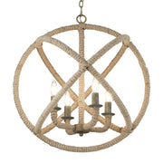 Marina 4-Light Chandelier in Burnished Chestnut
