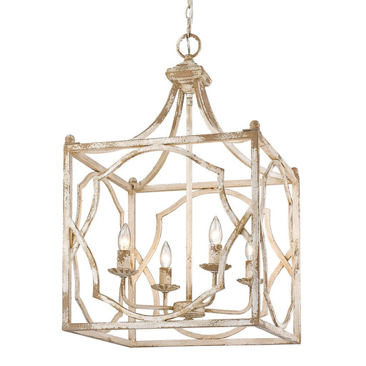 Laurent 4-Light Chandelier in Antique Ivory