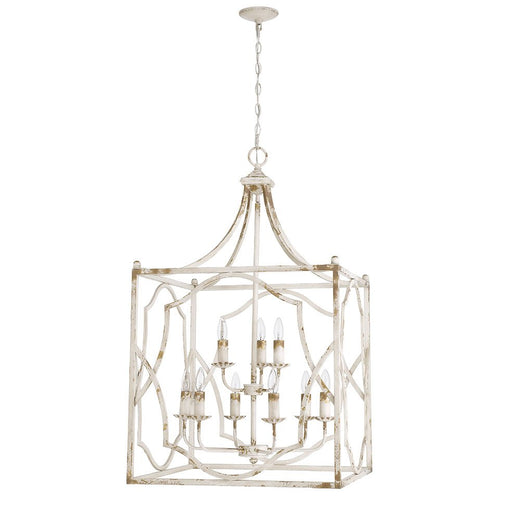 Laurent 9-Light Lantern Pendant in Antique Ivory