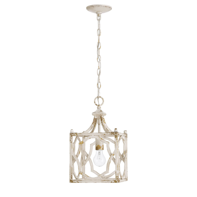 Laurent Lantern Pendant in Antique Ivory