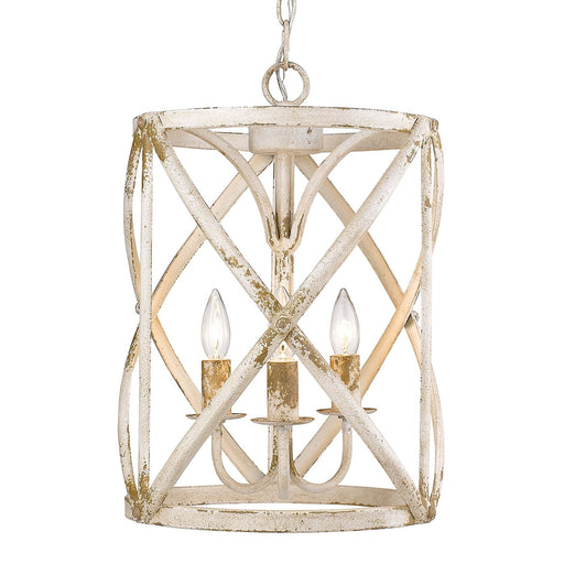 Alcott 3-Light Chandelier in Antique Ivory