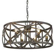 Alcott 6-Light Chandelier in Antique Black Iron