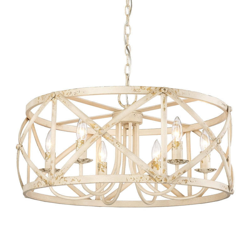 Alcott 6-Light Chandelier in Antique Ivory